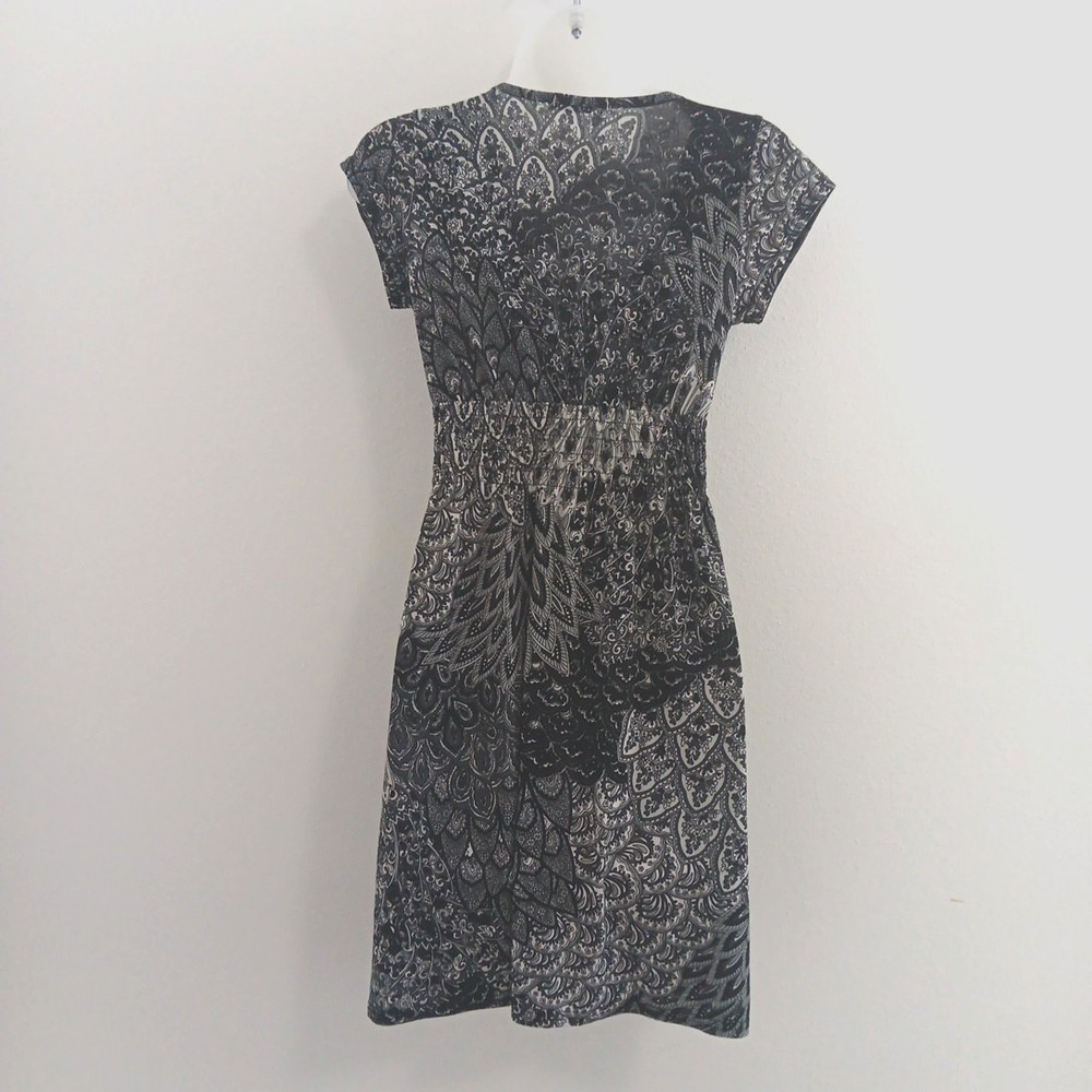 Y2K Style Dress Womens Small Babydoll Whimsigoth Fitted Black Office Siren Beach - Picture 5 of 9